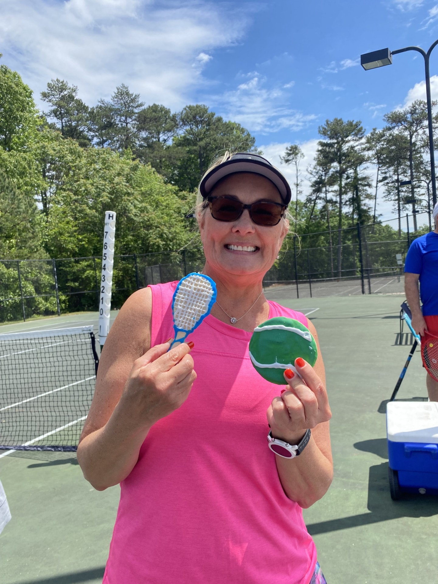 Player enjoying a tennis session at Southside Park